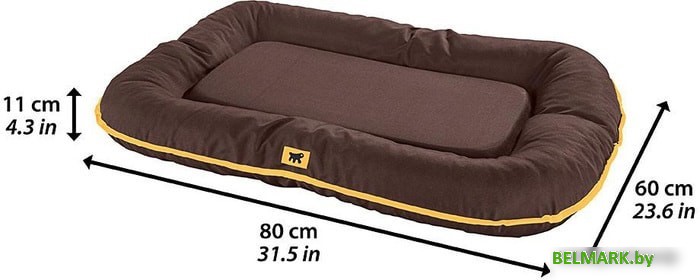 Лежак Ferplast Oscar 80 81095012 (коричневый) - фото2