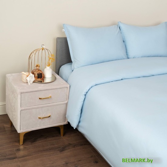 Постельное белье Siberia Home Сэнди Евро Сиб-Евро-Сэн-гл (голубой) - фото2