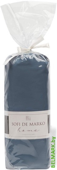 Постельное белье Sofi De MarkO Мармис 160х200х30 ПР-мс-160х200х30сгл (серо-голубой) - фото2