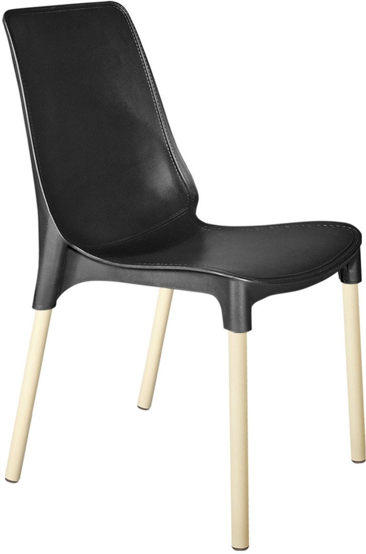 Стул Sheffilton SHT-S75 (черный/ваниль) - фото