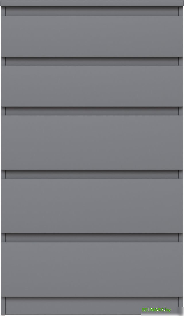 Комод Mio Tesoro Кастор 5 ящиков 2.03.02.070.4 (серый) - фото2