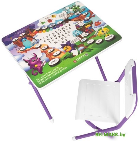 Складной стол Дэми Монстры (сиреневый) - фото2