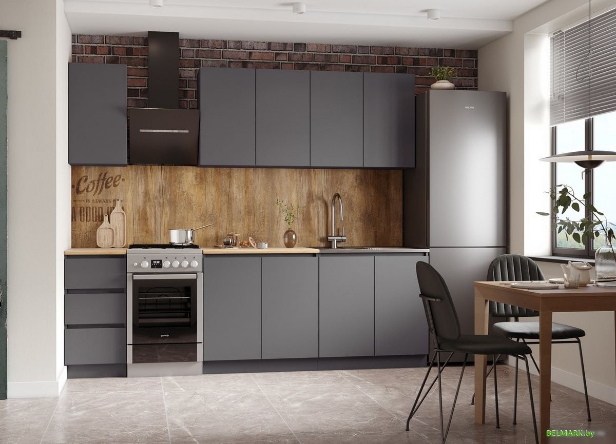 Готовая кухня ДСВ Мори 2.0 (графит) - фото