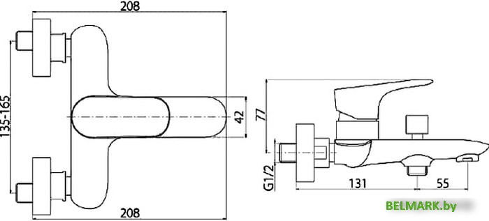 Смеситель Damixa Redblu Palace Grand 461000000 - фото2