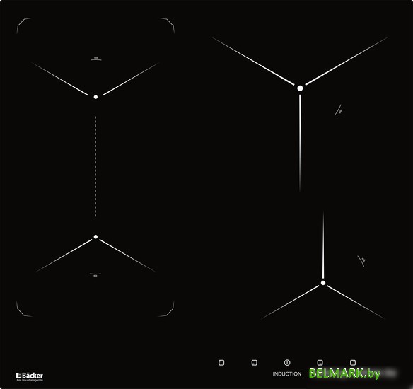 Варочная панель Backer BIH604-1T-S5 Black - фото