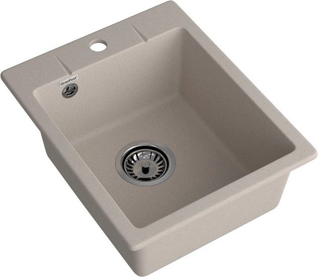 Кухонная мойка GranFest Urban GF-UR-240 (песочный) - фото2
