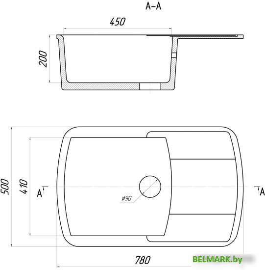 Кухонная мойка Gerhans B29 (оникс) - фото2