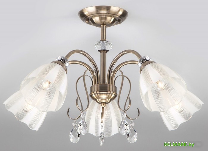 Припотолочная люстра Евросвет 30155/5 (античная бронза) - фото