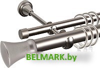 Карниз для штор АС ФОРОС Grace D25Г/16Г + наконечники Монако (3м, сатин) - фото