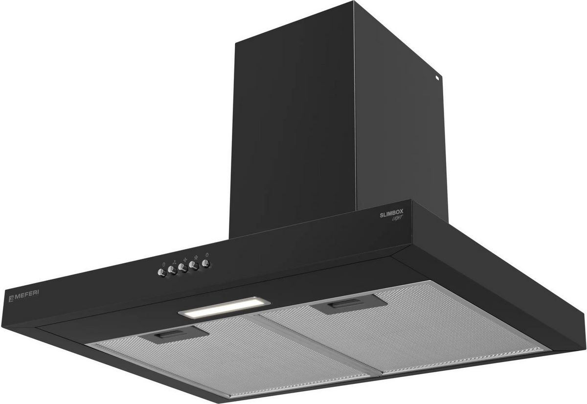 Кухонная вытяжка Meferi SLIMBOX60BK Light - фото