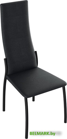 Стул Трия Кредо (черный муар/кожзам черный) - фото