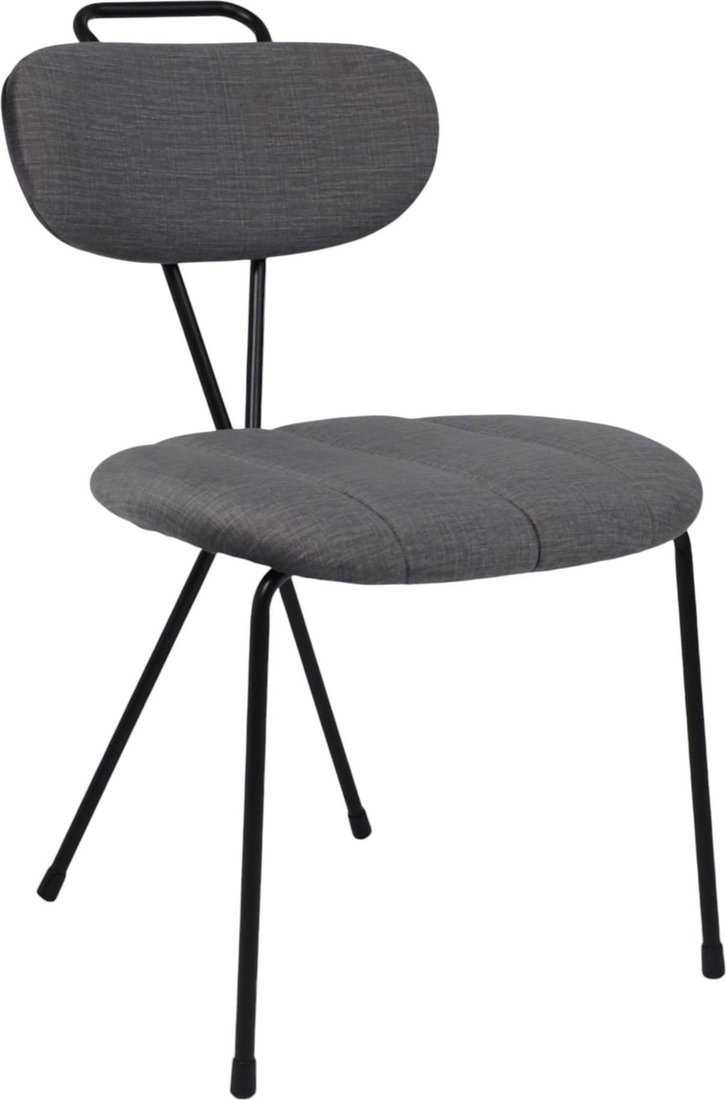 Стул AksHome Tori (серый велюр Voss 15/черный) - фото