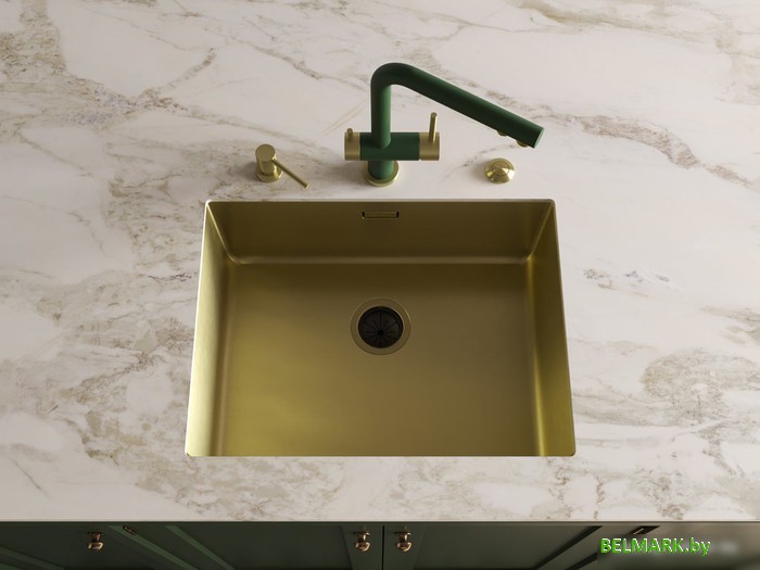 Дозатор для жидкого мыла Omoikiri OM-03 LG (светлое золото) - фото2