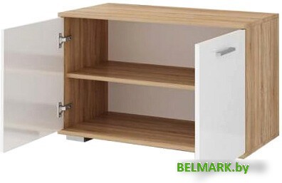 Тумба для обуви Памир Италия О-800 (ясень шимо темный/ясень шимо светлый) - фото2