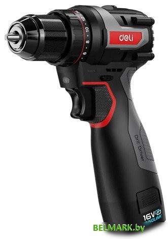 Дрель-шуруповерт Deli EDE-DZ16-1D2 (с 2-мя АКБ) - фото