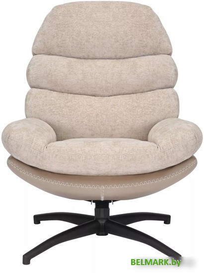 Интерьерное кресло Signal Giselle (бежевый tap. 241/бежевый tap. 237/черный мат) - фото2