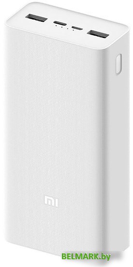 Портативное зарядное устройство Xiaomi Mi Power Bank 3 PB3018ZM 30000mAh (белый) - фото2