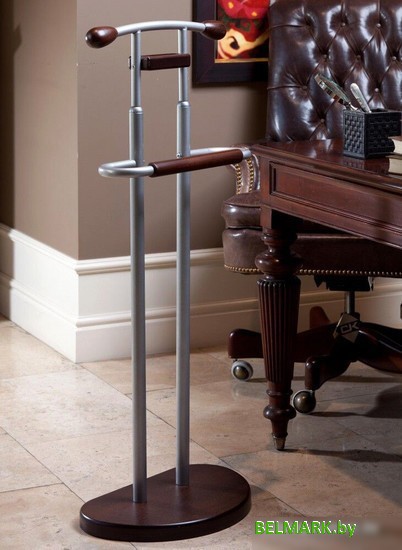 Стойка для одежды Мебелик Костюмная галант 333 (металлик/темно-коричневый) - фото2