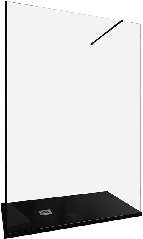 Душевая стенка Allen Brau Infinity 1 3.21027.BBA 323819 (черный браш) - фото2