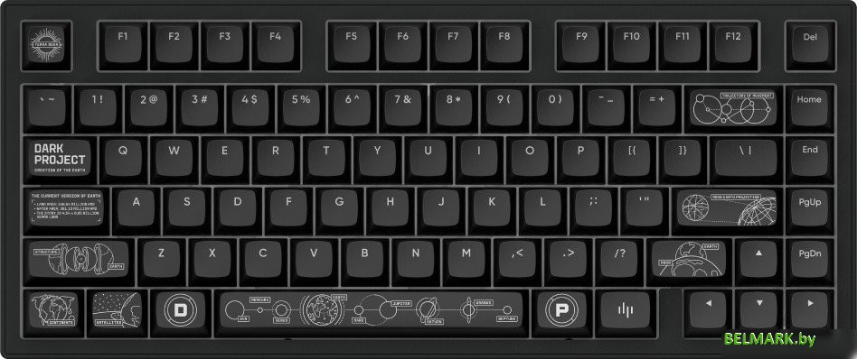 Клавиатура Dark Project ALU81A Terra Nova Black (g3ms Moonstone) - фото2