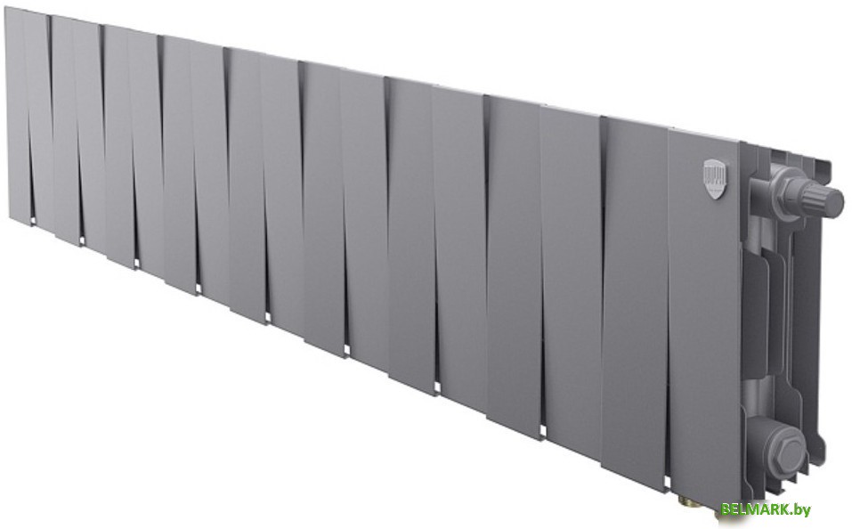 Биметаллический радиатор Royal Thermo PianoForte 200 VDR Silver Satin (18 секций) - фото
