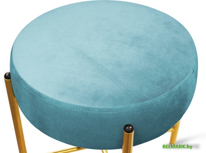 Пуфик Sheffilton SHT-B4 (голубая пастель/золото) - фото2