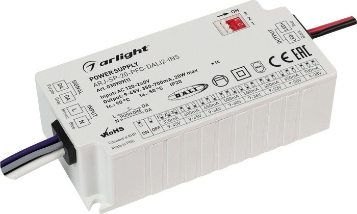 Блок питания Arlight ARJ-SP-20-PFC-DALI2-INS 030909(1) - фото