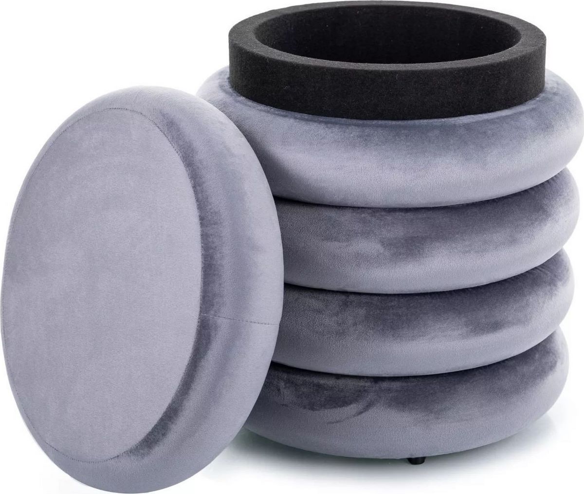 Пуфик Signal Calvi Velvet (серый) - фото2