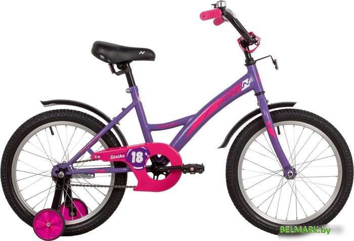 Детский велосипед Novatrack Strike 18 2022 183STRIKE.VL22 (фиолетовый) - фото
