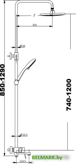 Душевая система Savol SK-H3401 - фото2