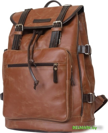 Рюкзак Carlo Gattini Volturno 3004-03 (коньяк/темно-коричневый) - фото