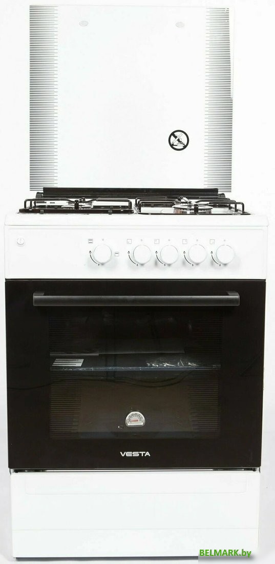 Кухонная плита VESTA Bergamo VGG 10-G (белый) - фото