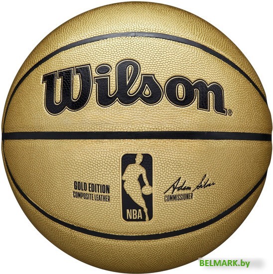 Баскетбольный мяч Wilson NBA Gold Edition WTB3403XB (7 размер) - фото