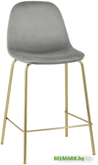 Стул Stool Group Валенсия SN полубарный OS-001CB HLR-18 (велюр серый/золотые ножки) - фото
