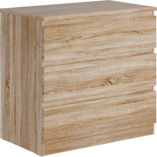 Комод Mio Tesoro Мальта 3 ящика 80x76 2.05.02.040.3 (дуб сонома) - фото