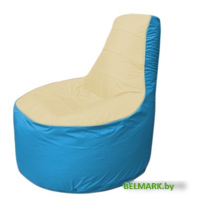 Кресло-мешок Flagman Трон Т1.1-2013 (бежевый/голубой) - фото