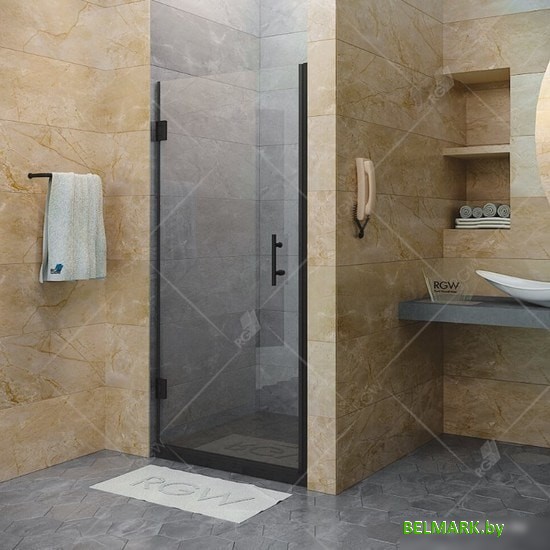 Душевая дверь RGW HO-011B 60 (черный/прозрачное стекло) - фото2