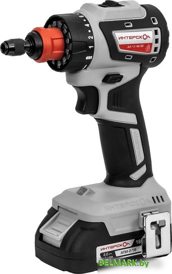 Дрель-шуруповерт Интерскол Комби ДА-13/18В (с 2-мя АКБ, кейс) - фото2