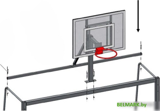 Баскетбольная стойка Dinamika ZSO-003906 - фото