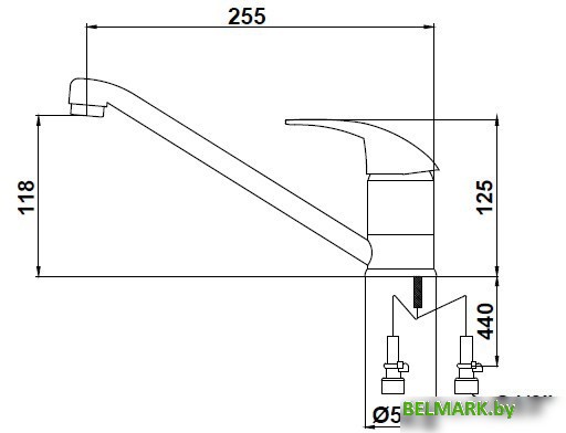 Смеситель Kaiser Magistro (песчаный мрамор) [14133-6 Sb] - фото2