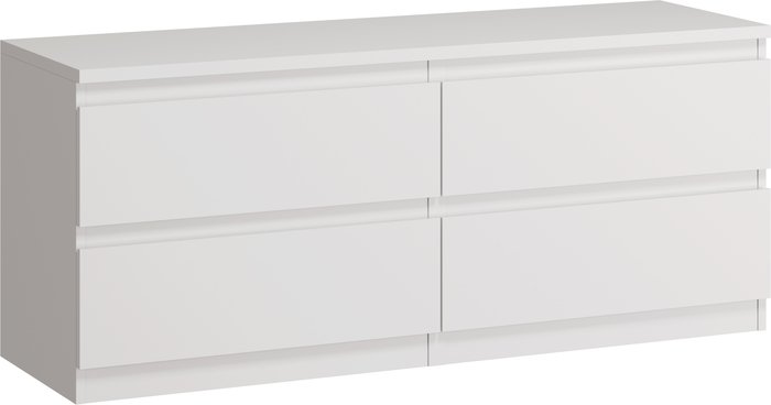 Тумба Mio Tesoro Кастор 4 ящика 2.03.03.100.1 (белый) - фото