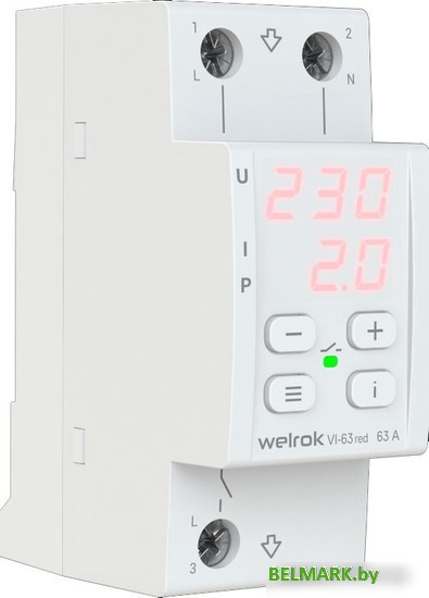 Реле напряжения Welrok VI-63 (Red) - фото2