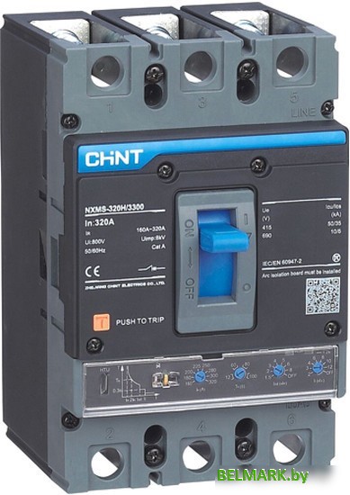 Выключатель автоматический Chint 3P 1600А 70кА NXMS-1600H 201720 (с электронным расцепителем) - фото