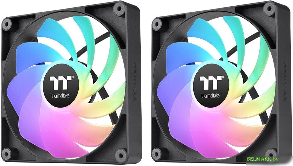 Набор вентиляторов Thermaltake CT120 Sync Reverse ARGB 2-Fan Pack CL-F173-PL12SW-A - фото