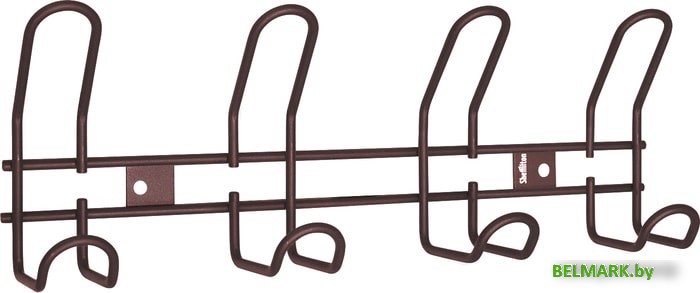Набор крючков для одежды Sheffilton SHT-WH14-4 971563 (коричневый муар) - фото