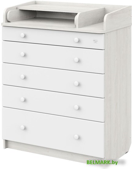 Детский комод Mihaylov Design Maks 805 с органайзером (сосна касцина/белый) - фото