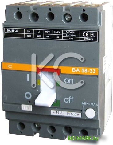 Выключатель автоматический КС ВА 58-33 3Р 63А 35кА 84135 - фото