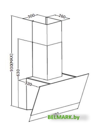 Кухонная вытяжка ZorG Alma 1000 60 S (черный) - фото2