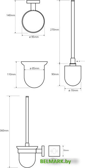 Ершик для унитаза Bemeta 132113012 - фото2