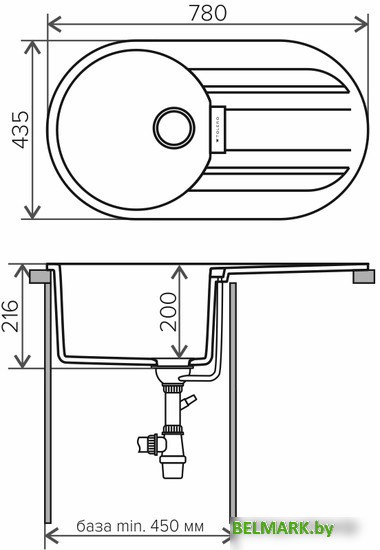 Кухонная мойка Tolero Loft TL-780 (сафари) - фото2
